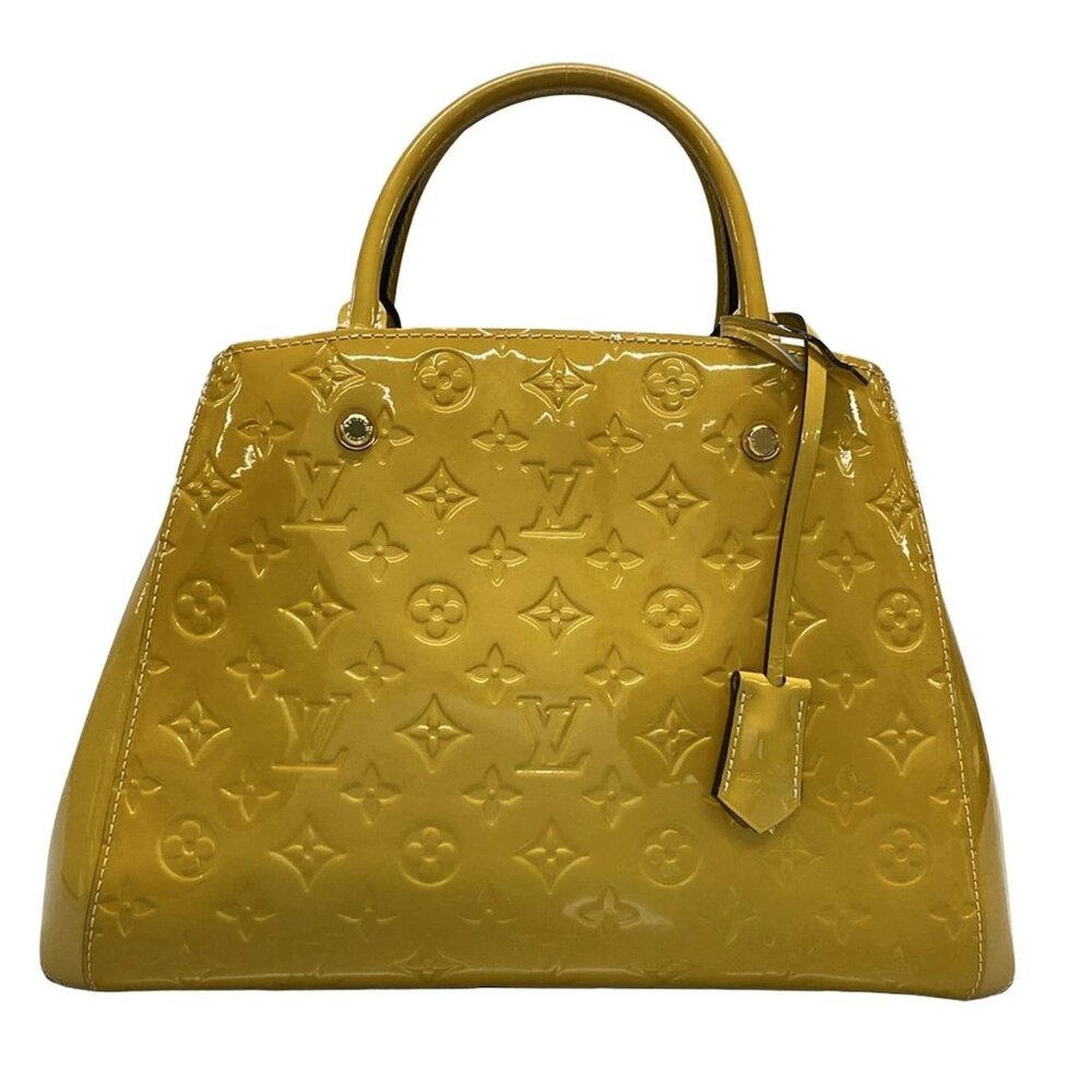 LOUIS VUITTON Montaigne MM Dune Monogram Vernis Handbag bran996-102825